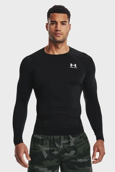 Чоловічий чорний лонгслив UA HG Armour Comp LS Under Armour M 1361524-001