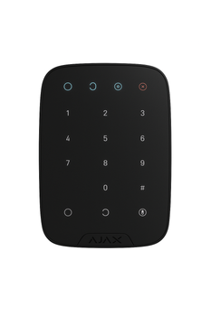 Сенсорна клавіатура Ajax Systems KeyPad Black бездротова 15 клавіш Jeweller 868 МГц для сигналізації (KeyPad)