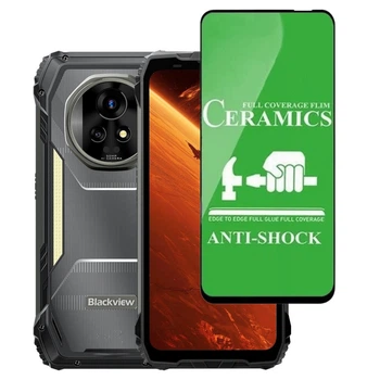 Защитное стекло-пленка Fiji Ceramics для Blackview Xplore 2 / Xplore 2 Satellite полная проклейка черный