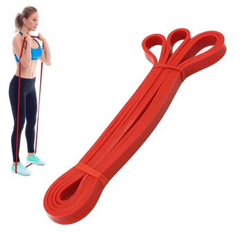 Резинка для фитнеса петля, лента-эспандер 15-35 кг 2080*13 мм Feel Fit Красная