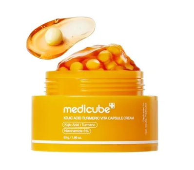 Осветляющий капсульный крем с койевой кислотой и куркумой Medicube Kojic Acid Turmeric Vita Capsule Cream, 53г