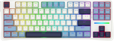 Клавіатура бездротова Redragon K728WBB-RGB-PRO Antonium Pro White (6950376728319)