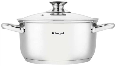 Каструля Ringel Grey line 5,5 л з кришкою 24 см RG-2022-24