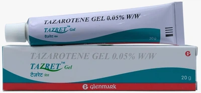 Гель від акне, чорних точок і постакне Tazret Gel 0,05% 20 г | Tazarotene, Тазаротен | Zorac