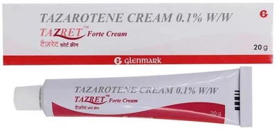 Крем від акне, чорних точок і постакне Tazret Forte Cream 0,1% 20 г | Tazarotene, Тазаротен | Zorac