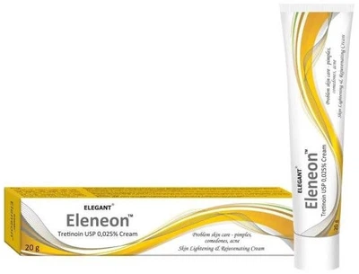 Третиноїн крем 0,025% від акне 20 грам Eleneon | Tretinoin Cream USP 0,025% 20g Elegant Cosmed