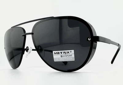 Чоловічі Сонцезахисні Окуляри-Авіатори MATRIX MT8546 C9-91-10 Polarized Полярізаційні Чорні