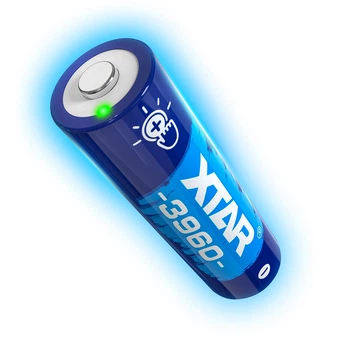 Аккумулятор Xtar AA 1.5V 3960mWh, AA/(HR6), 2500mAh, Li-Ion 1.5V Protected, 3A, сенсор, LED, поштучно