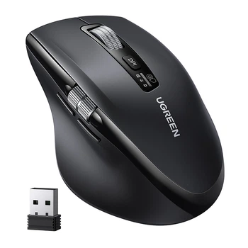 Компьютерная мышка мультирежимная UGREEN M751 Bluetooth 2.4G Черная