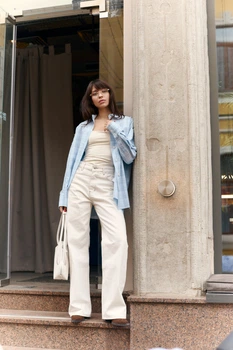 ДЖИНСИ WIDE LEG МОЛОЧНИЙ WL 611 2603104762136 36 Молочний