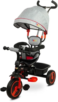 Rowerek trójkołowy Toyz Buzz z obracanym siedziskiem Czerwony (5902021527748)