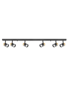 Спот поворотний Zuma Line Fori OB-2204BD-6-BK GU10 6x50W IP20 чорний