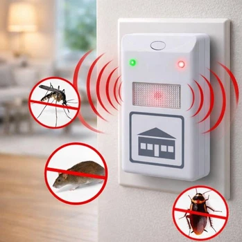 Электромагнитный отпугиватель RIDDEX PLUS тараканов, грызунов, насекомых Pest Repelling Aid