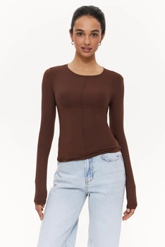 Жіночий лонгслів SOLMAR 3036 S Chocolate