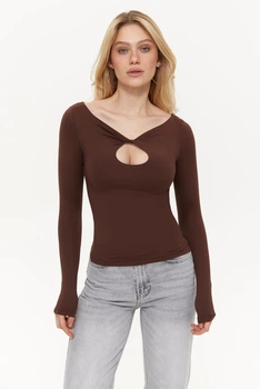 Жіночий лонгслів SOLMAR 3034 L Chocolate