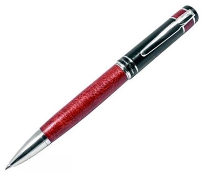 Ручка шариковая Gianni Terra Red Черная 1 мм Красно-черный корпус в футляре (HH8198/B)