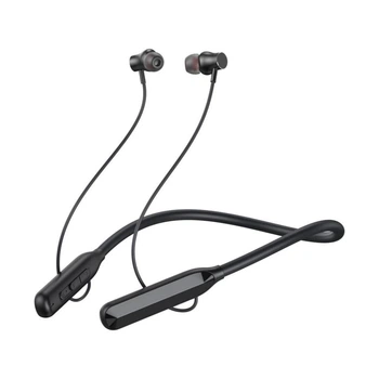 Бездротові Bluetooth навушники XO BS30 Sports |портативна стерео гарнітура на шию, Bluetooth 5.0, до 8 годин відтворення, 400 мАг, вбудований мікрофон, швидке заряджання| Чорний
