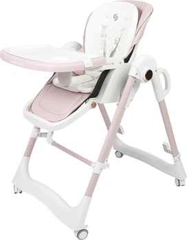 Стільчик для годування Caretero Nesto 3 в 1 Рожевий (5903076323422)