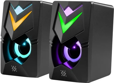 Акустична система Defender J4 6W LED USB Black (4745090828689)