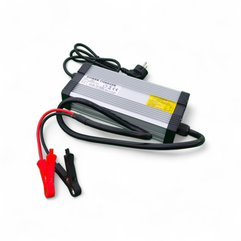 Зарядное устройство Power Charger YZ900 14.6V 30A для LiFePO4 аккумуляторов 4S, клеммы крокодил, европейская вилка