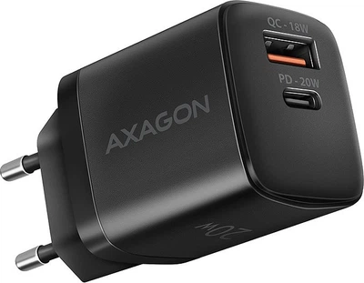 Ładowarka sieciowa Axagon ACU-PQ20 QC3.0/AFC/FCP + PD USB-C 20W Black