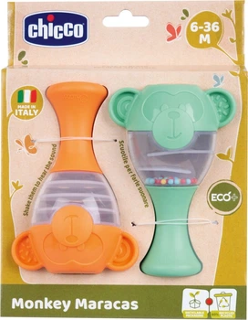 Маракаси Chicco Eco+ Мавпи (8058664171484)
