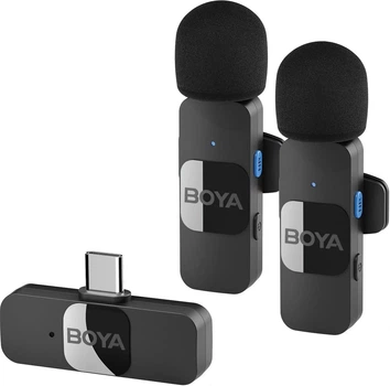 Петличний мікрофон Boya BY-V20 Type-C Black