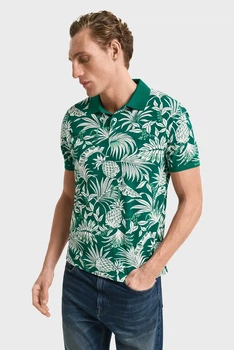 Чоловіче зелене поло з візерунком PRINTED Gant M 2014038