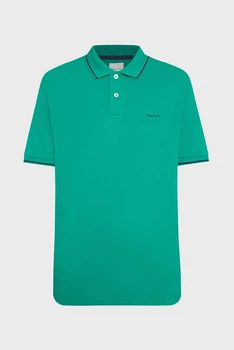 Чоловіче зелене поло TIPPING SS PIQUE POLO Gant M 2062034
