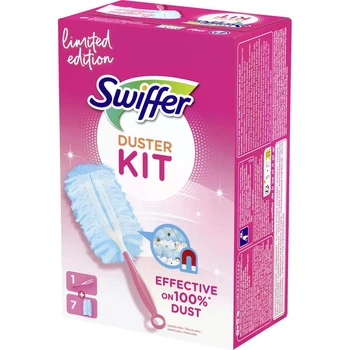 Щітка-магніт для пилу Swiffer Staubmagnet Pink Limited, набір (ручка + 7 насадок)