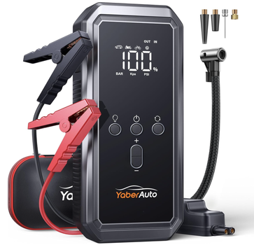 Зарядное устройство YaberAuto 3000A с компрессором и дисплеем