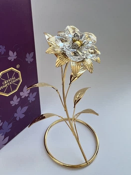 Фигурка со стразами Swarovski Цветок 13 см 1601803