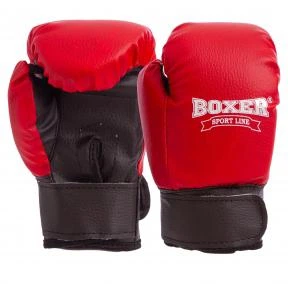 Перчатки боксерские детские BOXER 2026 4 унции красный