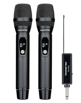 Takstar TS-K302 двойной автономный комплект беспроводных ручных микрофонов для пения, презентаций и мероприятий