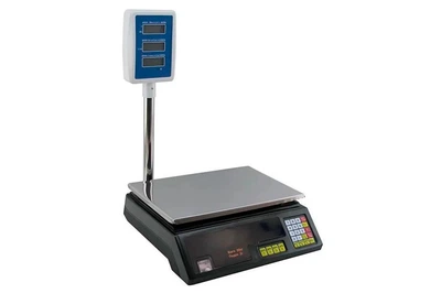 Весы торговые электронные аккумуляторные Crownberg СB5053 50кг x 6В на стойке