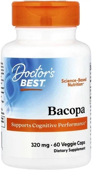 Suplement diety Bacopa Doctor's Best Bacopa 320 mg 60 kapsułek wegetariańskich (753950004542)