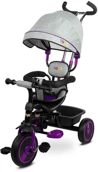 Триколісний велосипед Toyz Buzz з поворотним сидінням Фіолетовий (5902021527731)