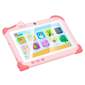 Планшет HOCO HI16 children tablet PC |7" HD, Android 11, 2.4G/5G, WiFi, BT5.0 0.3/2MP, 2+2 RAM/32 ROM| Pink
