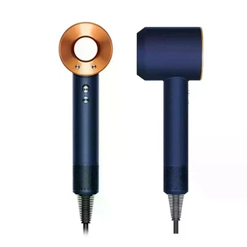 Фен для волосся Super Hair Dryer 1600 Вт + насадка концентратор, синій / золото