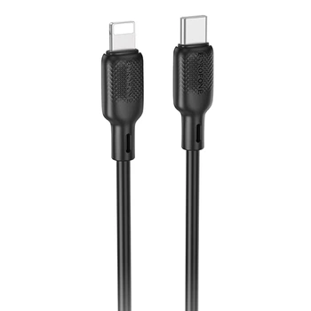 Дата кабель Borofone BX113 Lenny Type-C to Lightning 27W (1m) (Black) (251369)