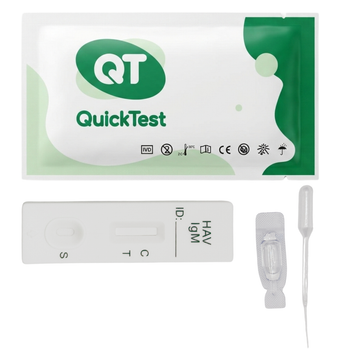 Тест QuickTest для выявления антител гепатита А IgM, IHA-402