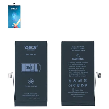 Акумулятор Deji для Apple iPhone 13, Li-ion, 3,84 B, 3510 мАг, збільшена ємність, original IC