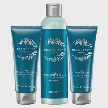 Набір 3-в-1 Avon "Мінерали мертвого моря" маска скраб гель