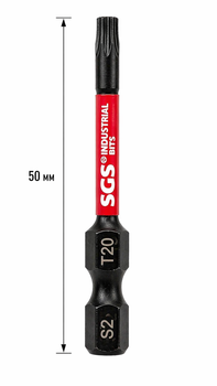 Бита impact TORX 20 x 50мм S2 (SGS)