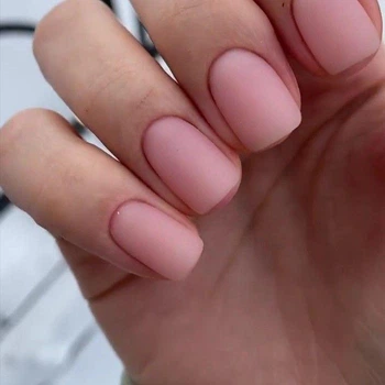 Накладні нігті Nail пудра матові, квадрат, короткі, 24 шт