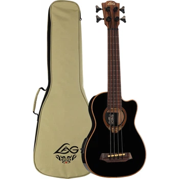 Електроакустична міні бас-гітара Lag Tiki Guitar 118 TKB118FCE + чохол