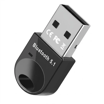 Bluetooth адаптер 5.1 + EDR блютуз адаптер для комп'ютера ноутбука мыши клавиатуры принтеров динамиков наушников Windows 11/10/8.1/8/7/XP Pavlush YT-77