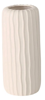 Wazon Boltze Avantika Aquarel dekoracyjny matowy wzór 2 26 cm Biały (5902973459449)