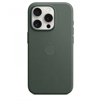 Чехол FineWoven Case with MagSafe для iPhone 15 Pro Вечнозеленый