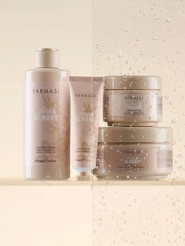 Набір по догляду за тілом Shea & Almond Farmasi ( гель для душу+крем для рук+масло для тіла+скраб для тіла)